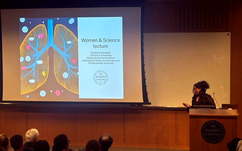 Scientific lecture in CRC's Carson Auditorium, the Rockefeller University
