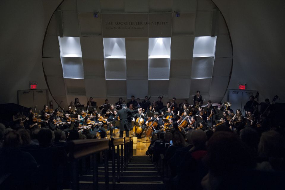 Peggy Rockefeller concert in Caspary Auditorium, the Rockefeller University